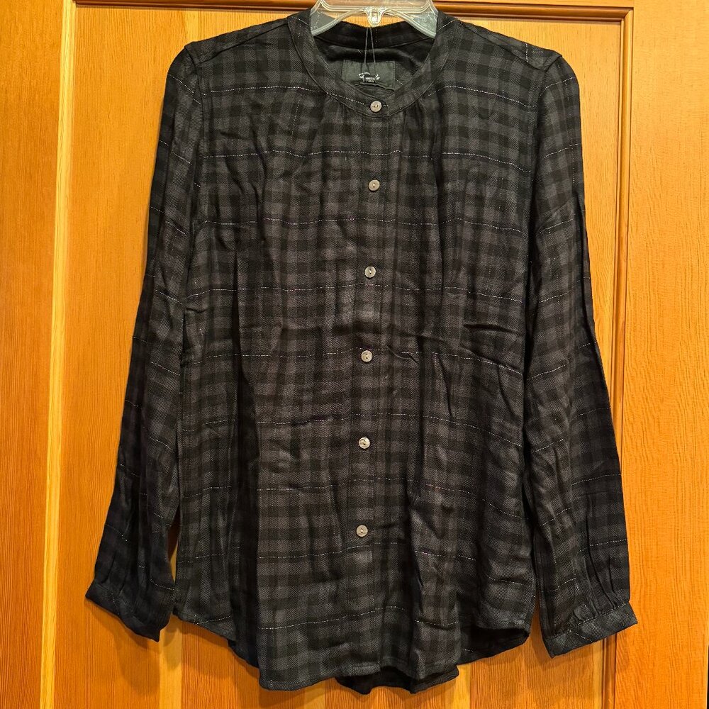 NWT-Rails plaid Eloise top Size S
